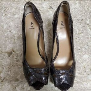 Baker's, Brown Heels, Peep Toe, Size 8.5